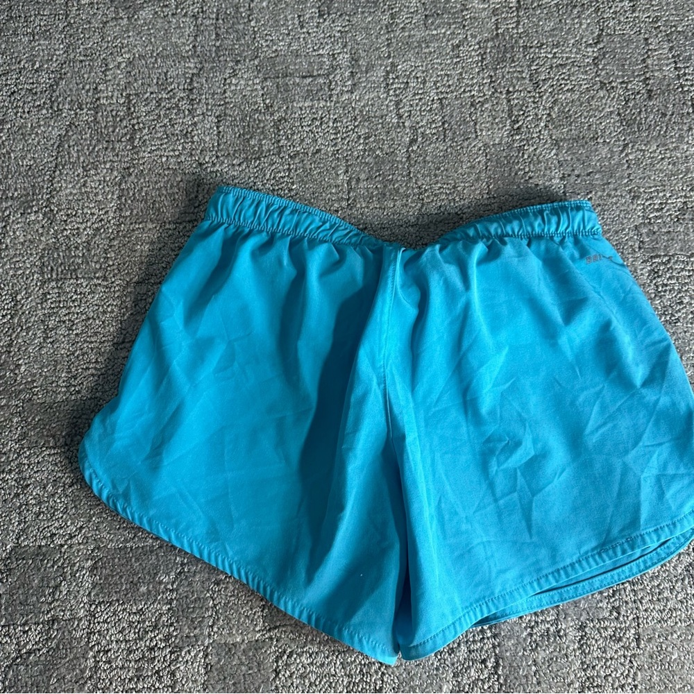 Nike Aqua Blue Athletic Running Shorts - Picture 4 of 6